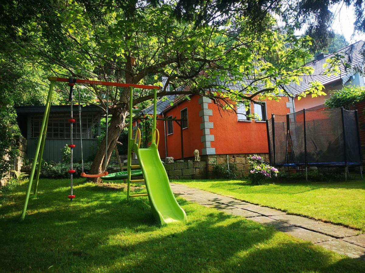 Ferienhaus Franz - An Der Elbe, Mit Grossem Garten ピルナ エクステリア 写真